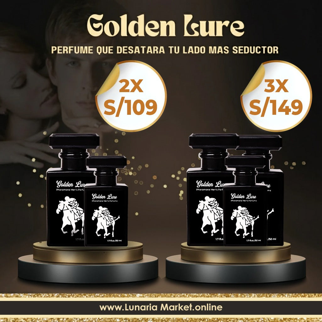Perfume Golden Lure - La fragancia que te hace irresistible [ORIGINAL]⭐ | ENVÍO GRATIS